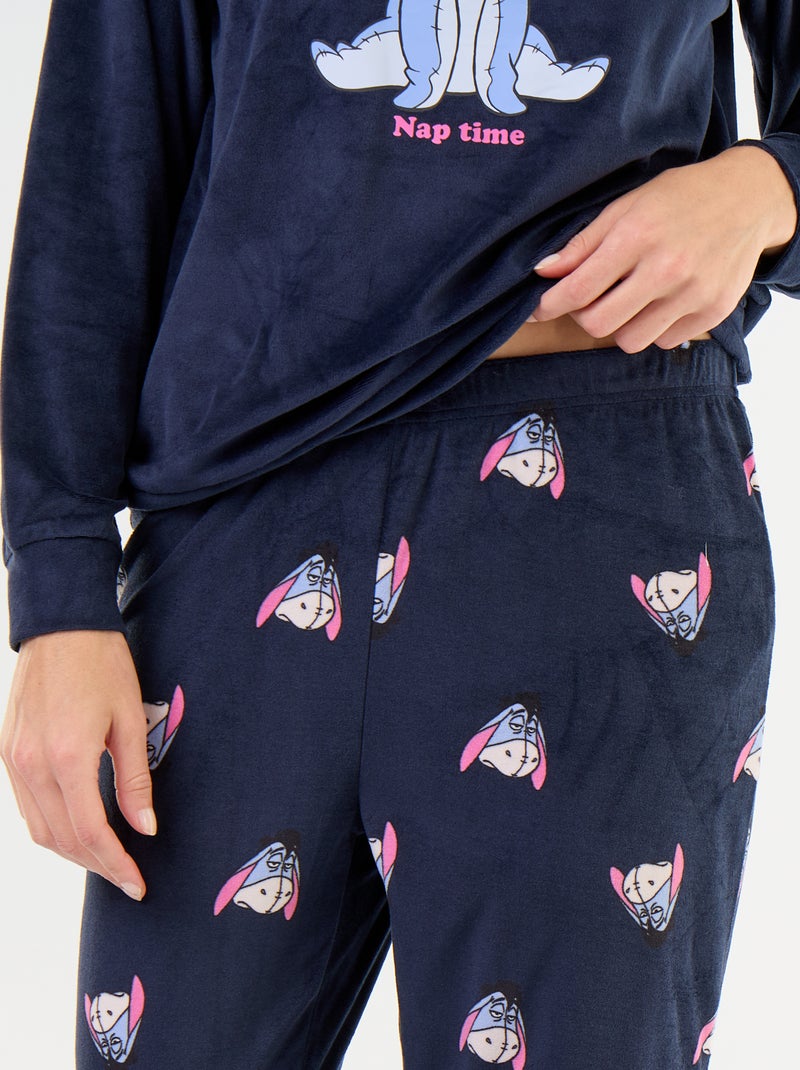 Lange pyjama met 'Disney'-print - 2-delig Blauw - Kiabi