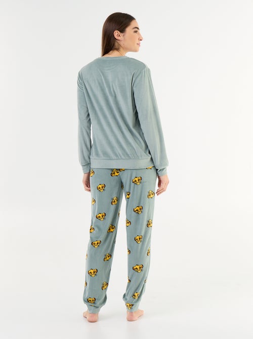 Lange pyjama met 'Disney'-print - 2-delig - Kiabi