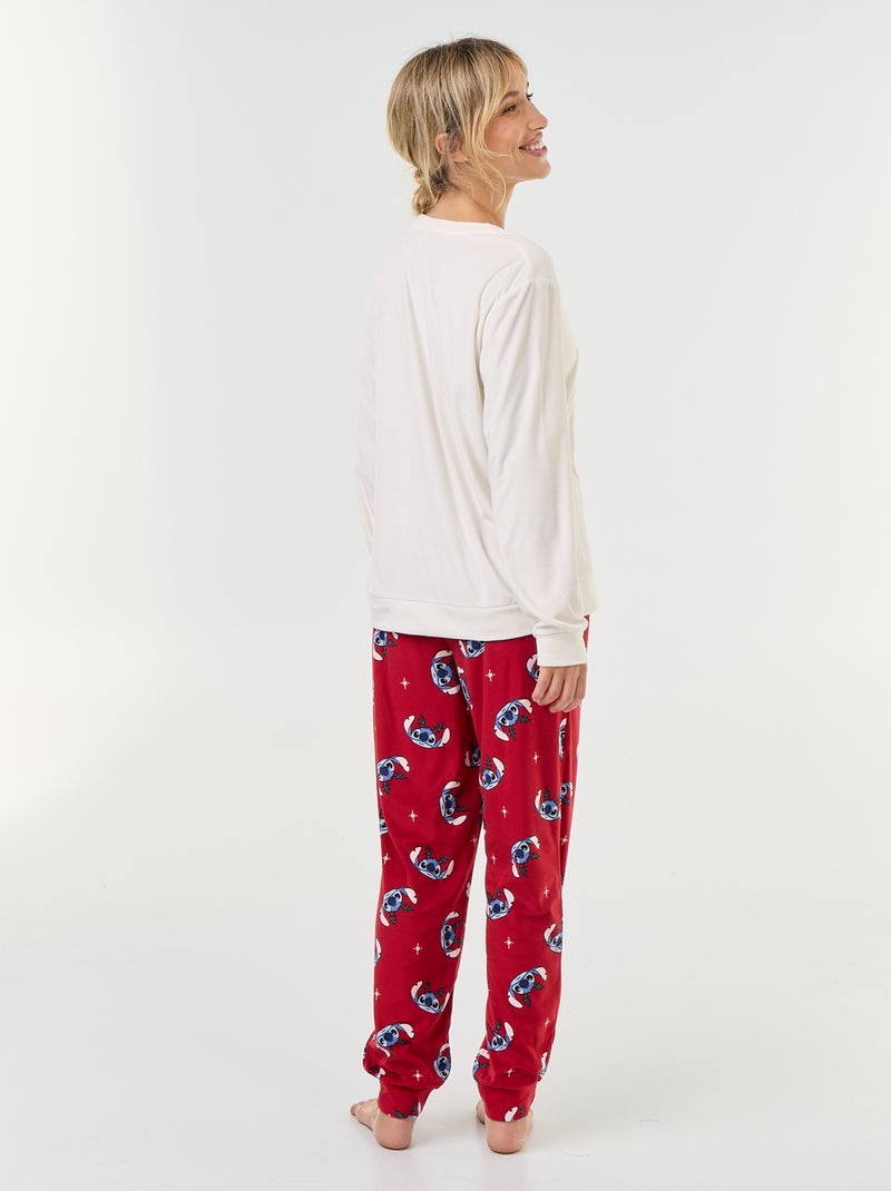 Lange pyjama met 'Disney'-print - 2-delig Rood - Kiabi