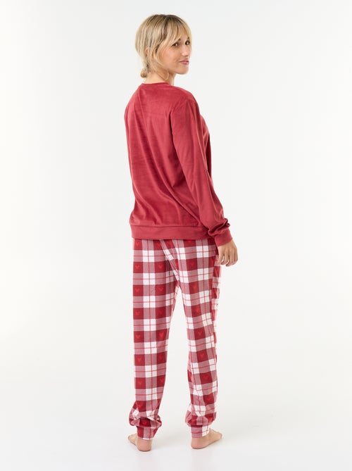 Lange pyjama met 'Disney'-print - 2-delig - Kiabi