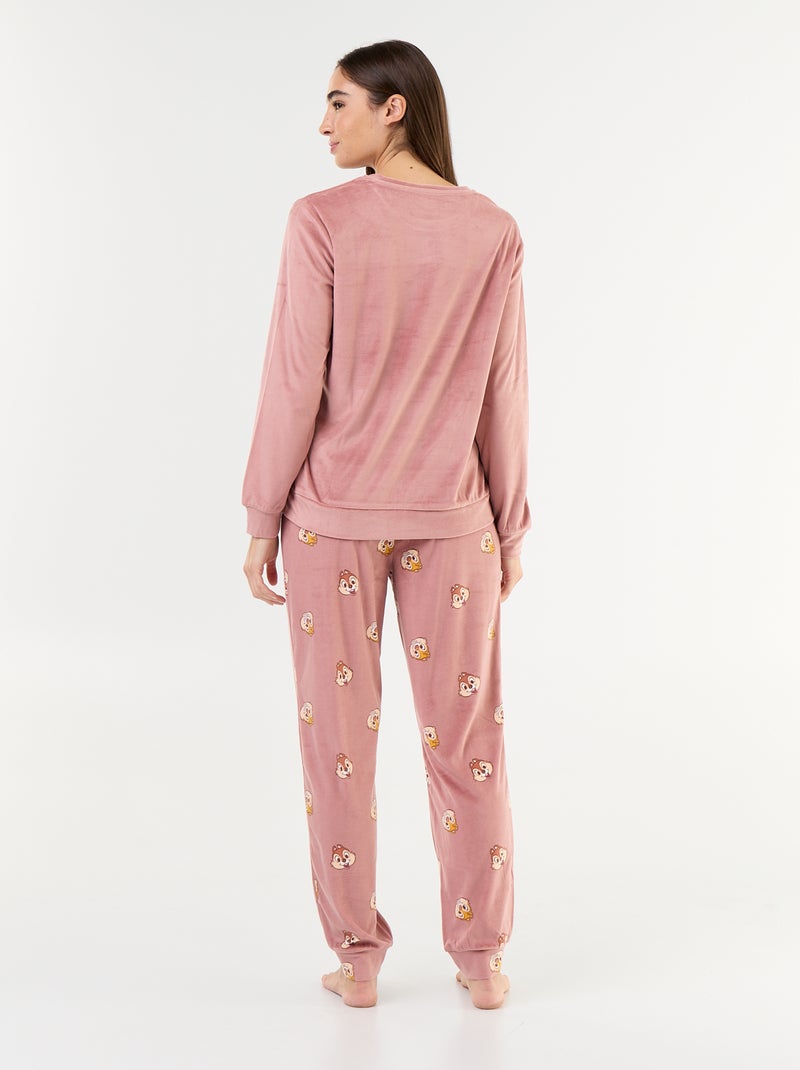 Lange pyjama met 'Disney'-print - 2-delig Rose - Kiabi