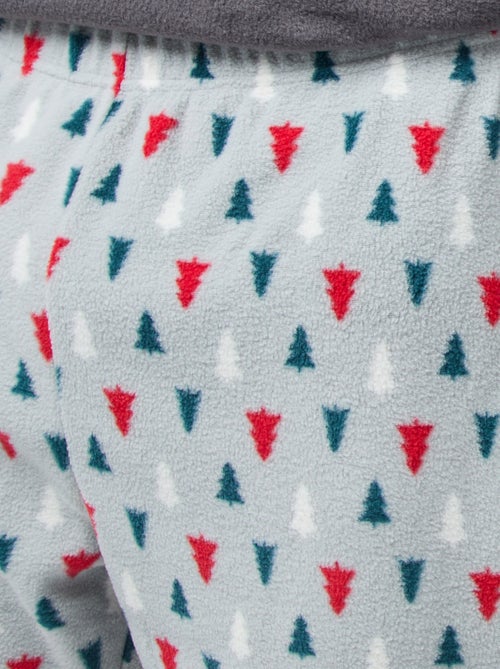 Lange pyjama met kerstprint - 2-delig - Kiabi