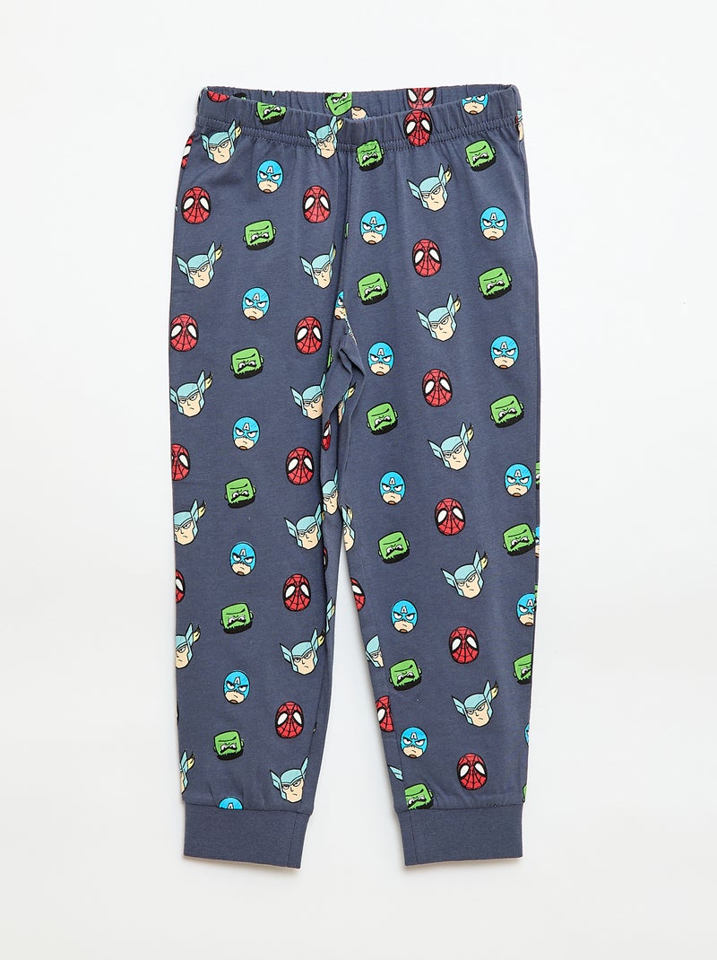 Lange pyjama met 'Marvel'-print Blauw - Kiabi