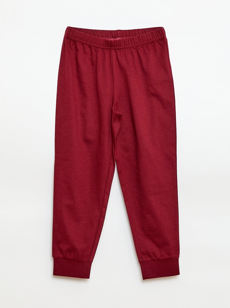 Lange pyjama met 'Marvel'-print Rood - Kiabi