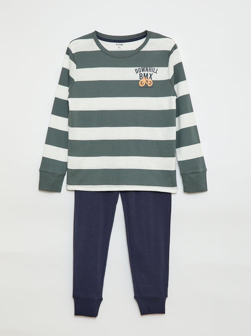 Lange pyjama met print - 2-delig - Kiabi