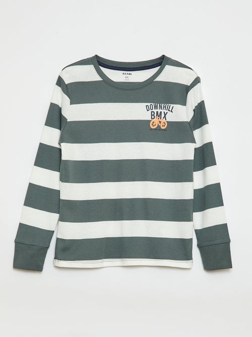 Lange pyjama met print - 2-delig - Kiabi