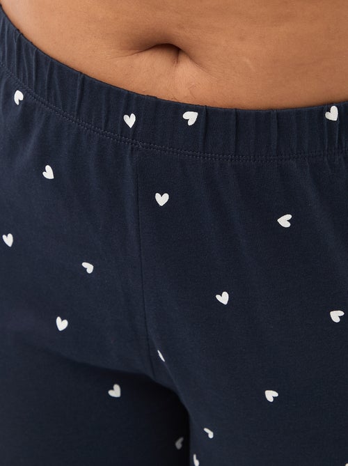 Lange pyjama met print - 2-delig - Kiabi