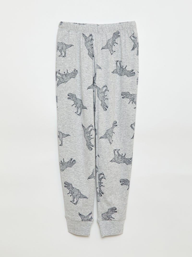 Lange pyjama met print - 2-delig Groen - Kiabi