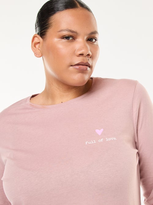 Lange pyjama met print - 2-delig - Kiabi