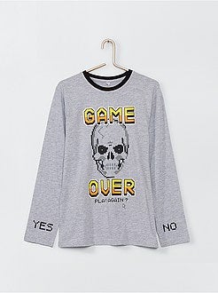 Lange pyjama met print - Kiabi