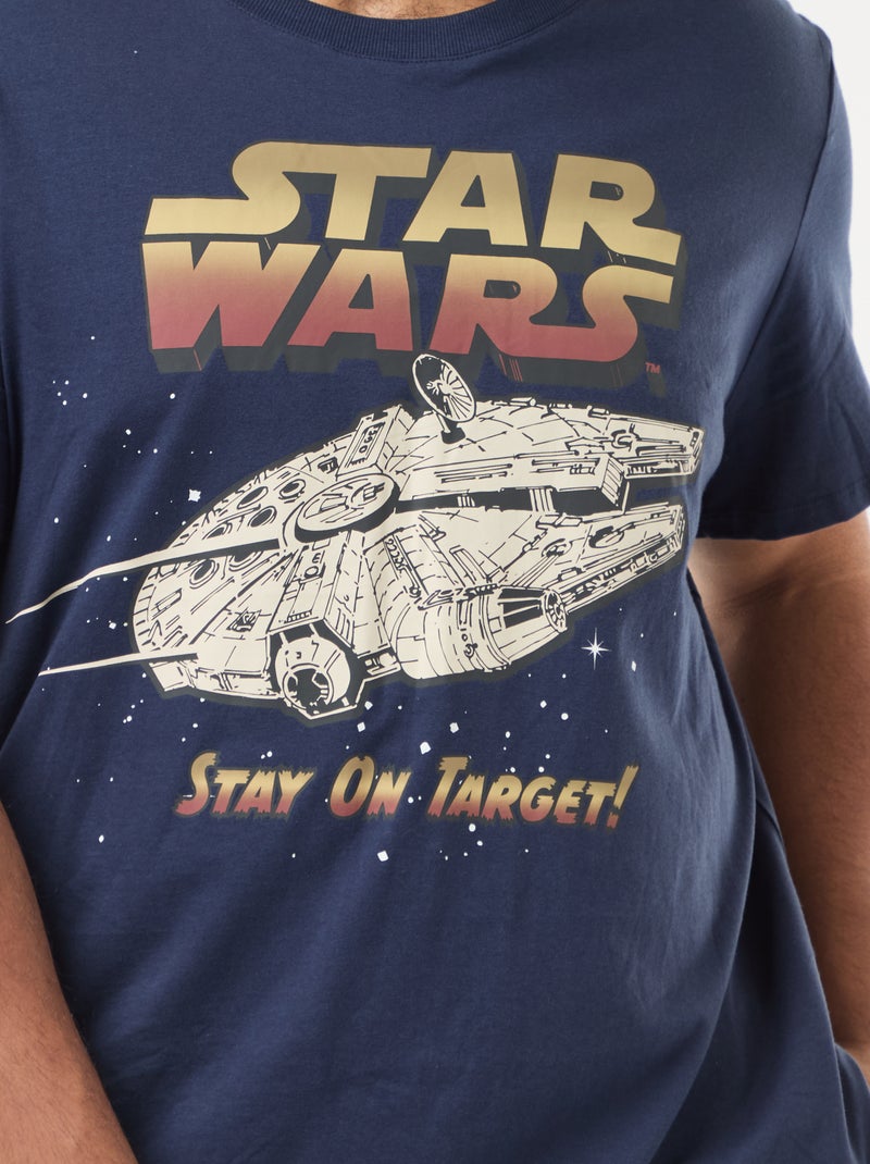 Lange pyjama met print 'Star Wars' - 2-delig Blauw - Kiabi