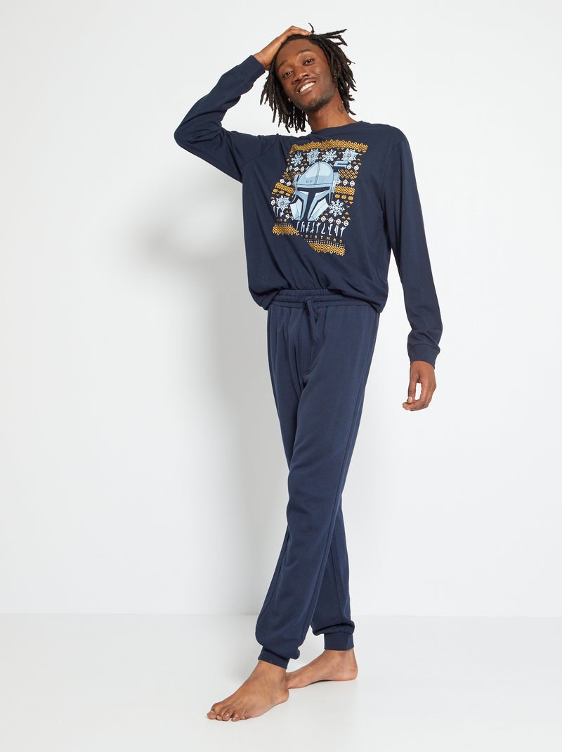 Lange pyjama met print 'Star Wars' - 2-delig BLAUW - Kiabi