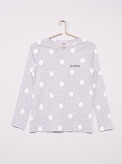 Lange pyjama met print - Kiabi