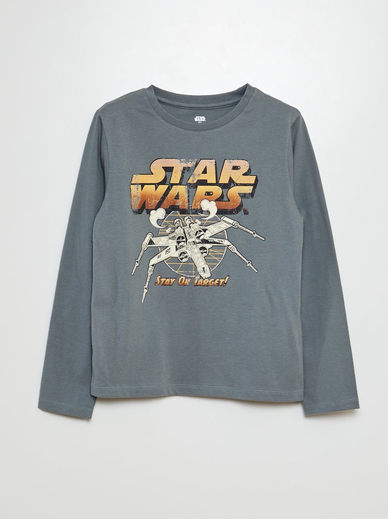 Lange pyjama met 'Star Wars'-print GROEN - Kiabi