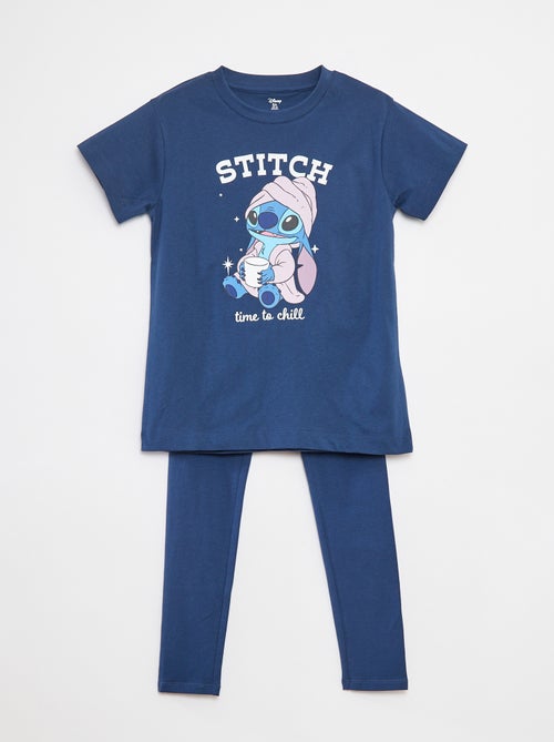 Lange pyjama met Stitch-print - 2-delig - Kiabi