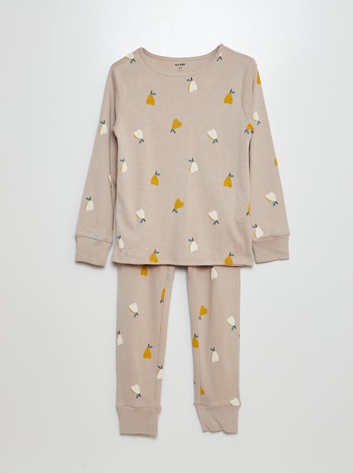 Lange pyjama met T-shirt + broek - 2-delig - Kiabi