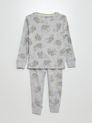 Lange pyjama met T-shirt + broek - 2-delig