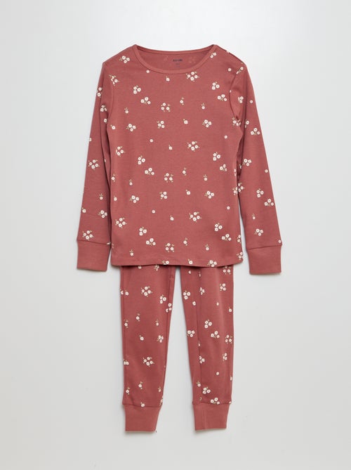 Lange pyjama met T-shirt + broek - 2-delig - Kiabi