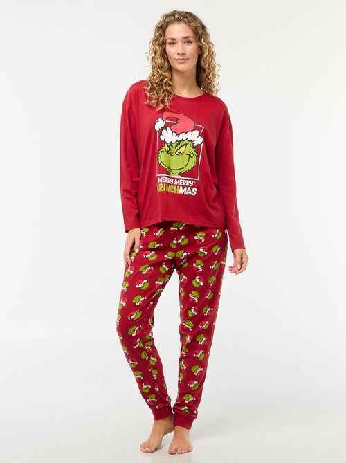 Lange pyjama met The Grinch-print - 2-delig - Kiabi