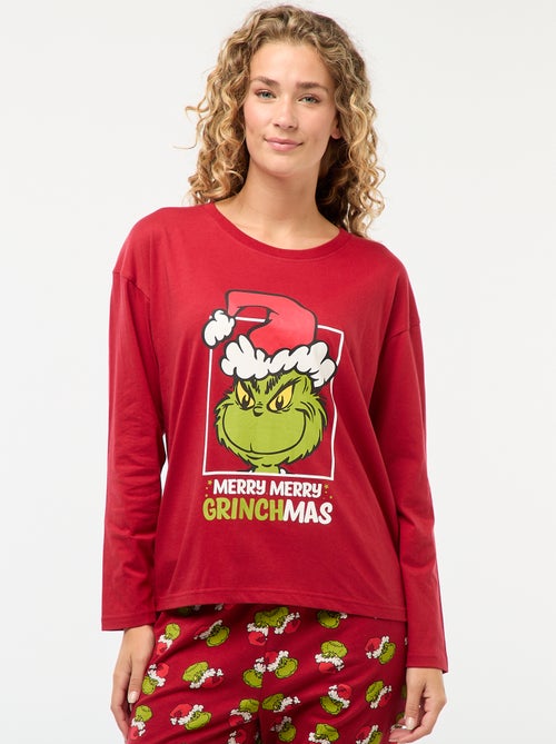 Lange pyjama met The Grinch-print - 2-delig - Kiabi