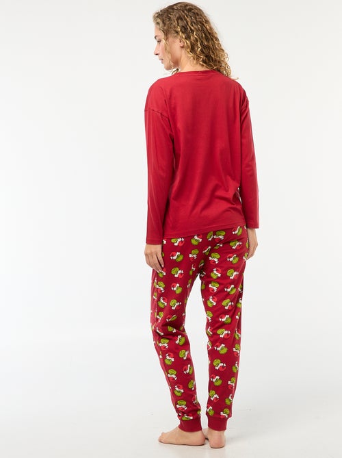 Lange pyjama met The Grinch-print - 2-delig - Kiabi
