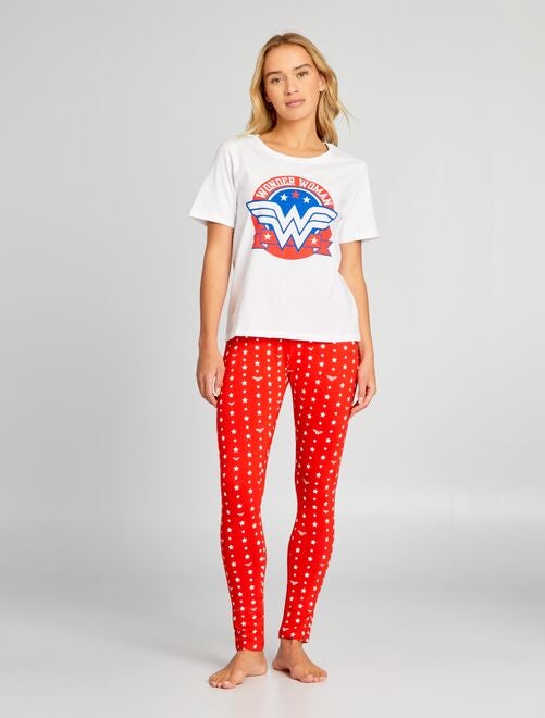 Lange pyjama met 'Wonder Woman'-print - 2-delig - Kiabi