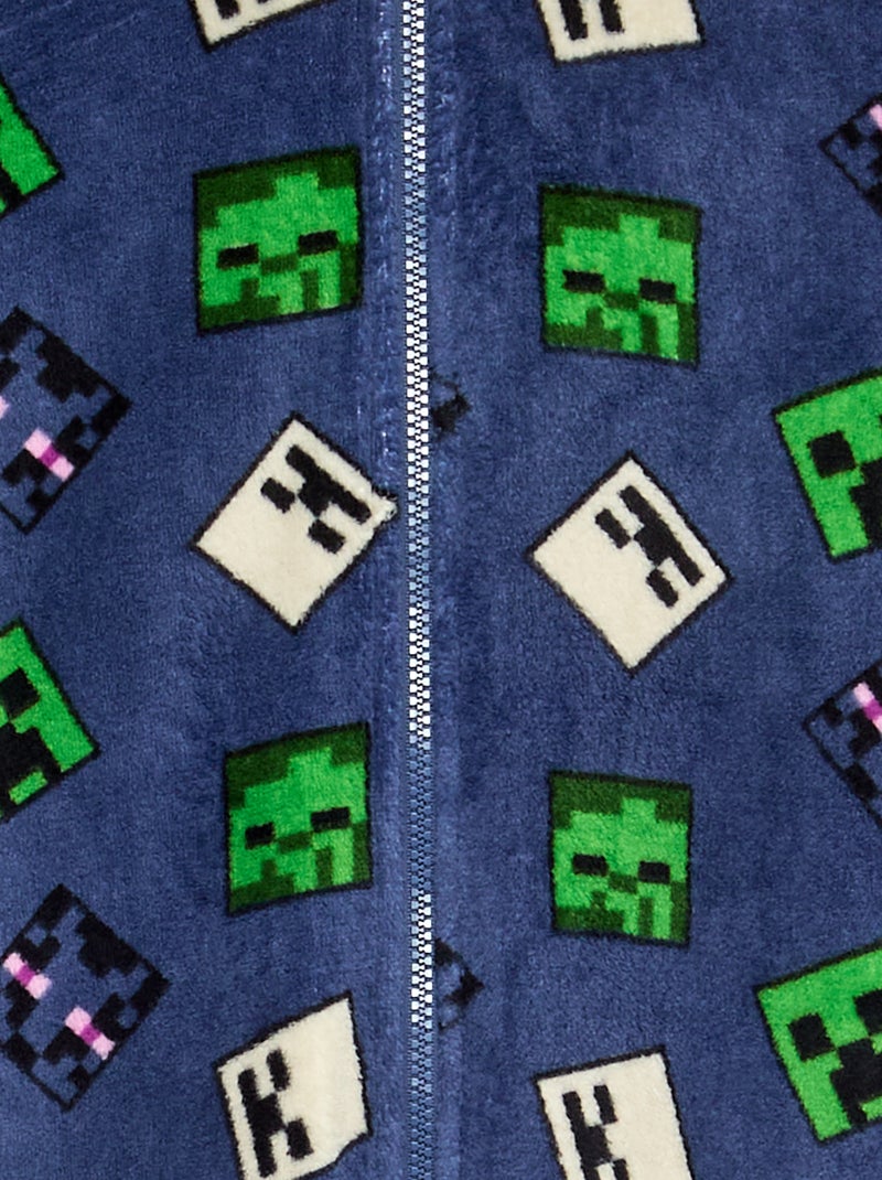 Lange pyjama-overall 'Minecraft' Blauw - Kiabi