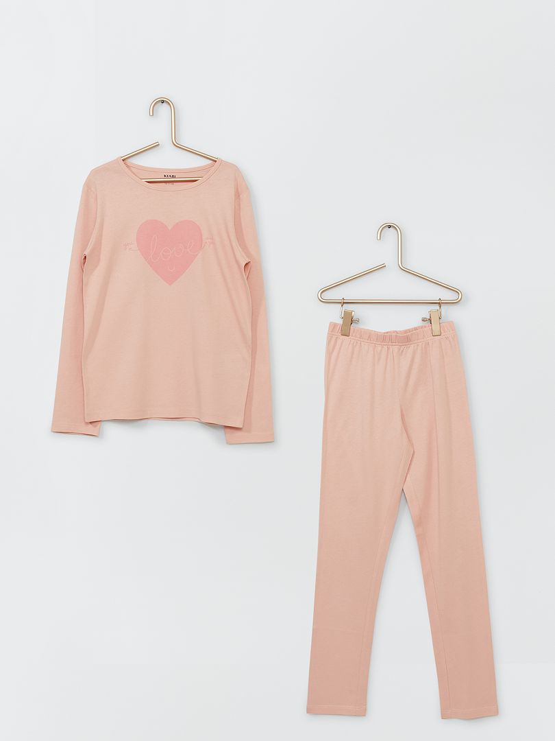 Lange pyjama roze - Kiabi