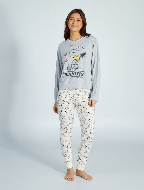Lange pyjama 'Snoopy' - 2-delig - Kiabi
