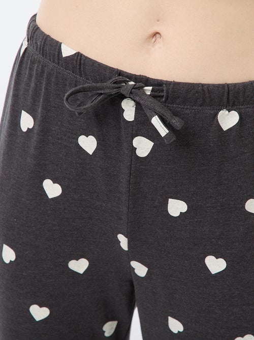 Lange pyjama van katoen - 2-delig - Kiabi