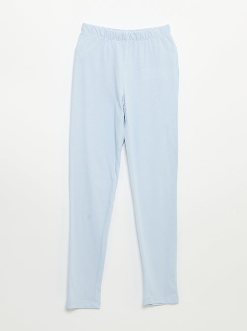Lange pyjama van katoenen jerseytricot - 2-delig - Kiabi