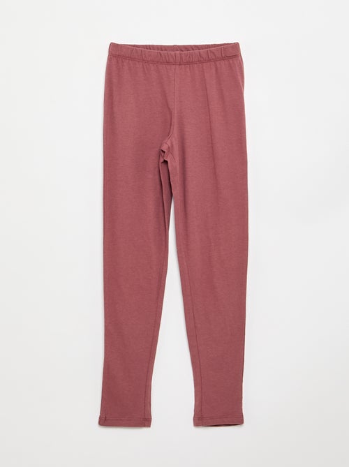 Lange pyjama van katoenen jerseytricot - 2-delig - Kiabi