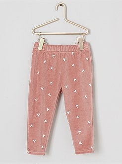 Lange pyjama van velours - Kiabi