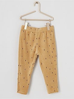 Lange pyjama van velours - Kiabi