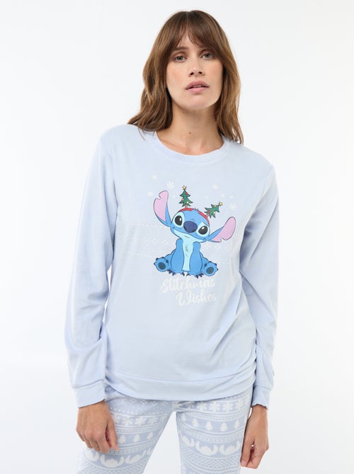 Lange pyjama van velours 'Stampertje' 'Disney' - 2-delig - Kiabi