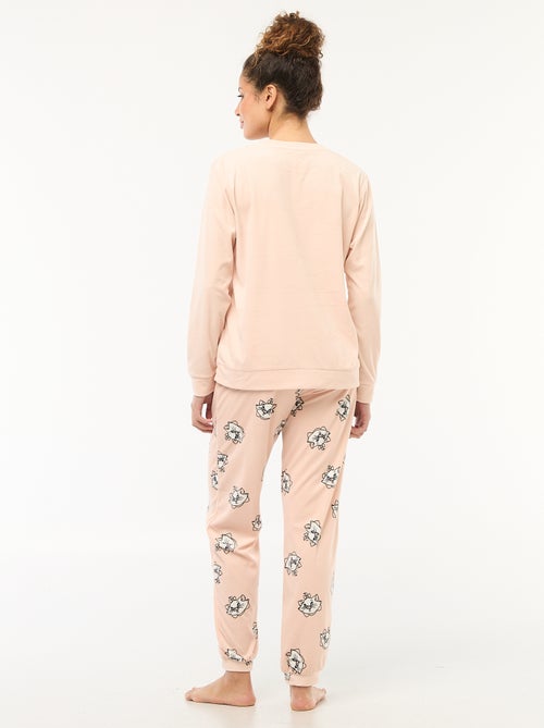 Lange pyjama van velours 'Stampertje' 'Disney' - 2-delig - Kiabi