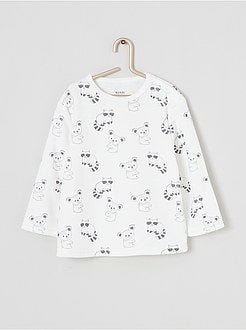 Lange pyjama van velours - Kiabi