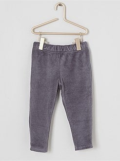 Lange pyjama van velours - Kiabi