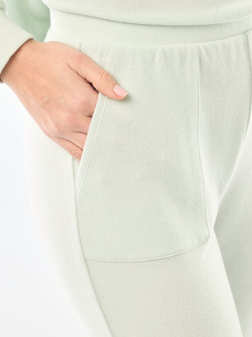 Lange pyjama van warm tricot - 2-delig - Kiabi