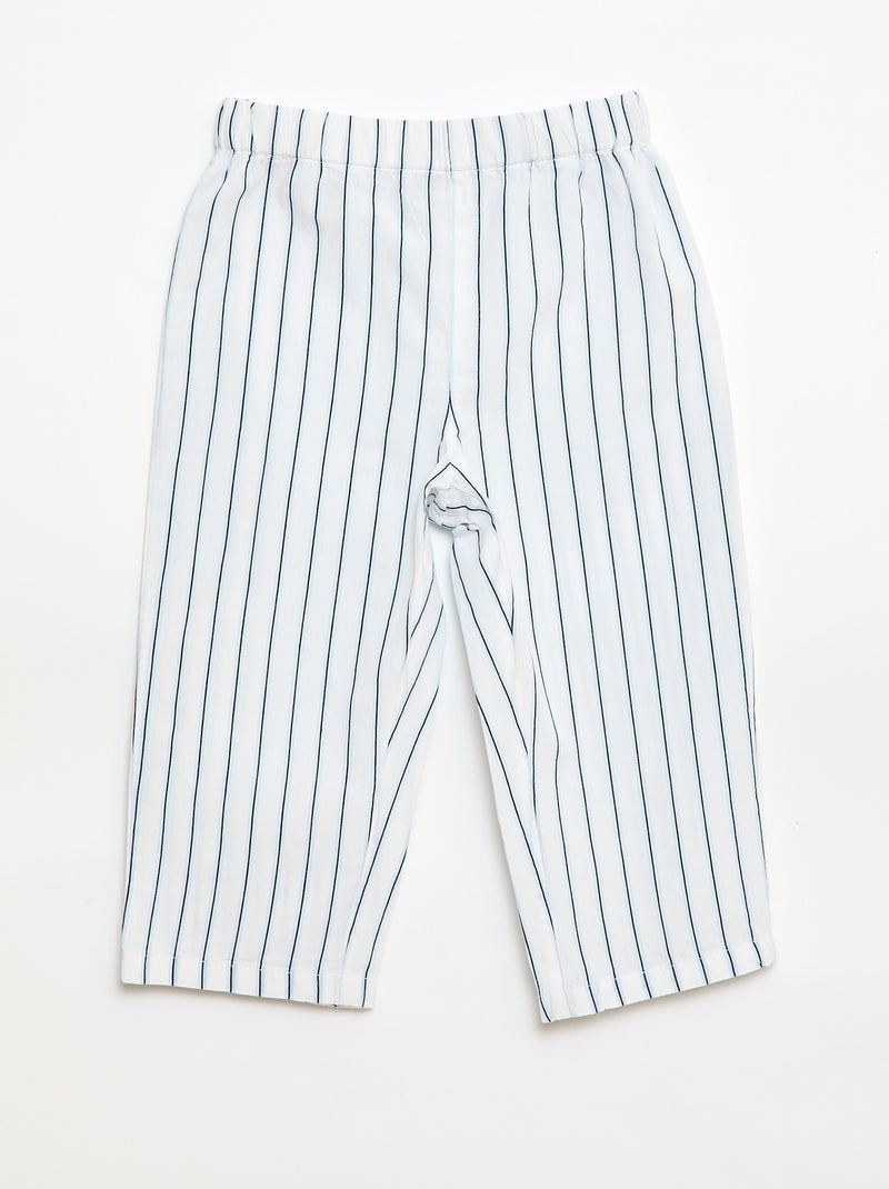 Lange pyjamaset - 2-delig Blauw - Kiabi