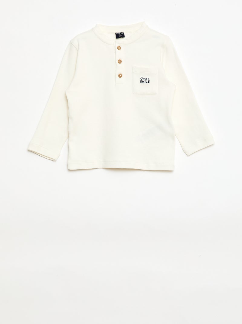 Lange pyjamaset - 2-delig Blauw - Kiabi