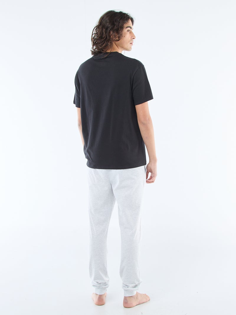 Lange pyjamaset 'Ford' - 2-delig Grijs - Kiabi