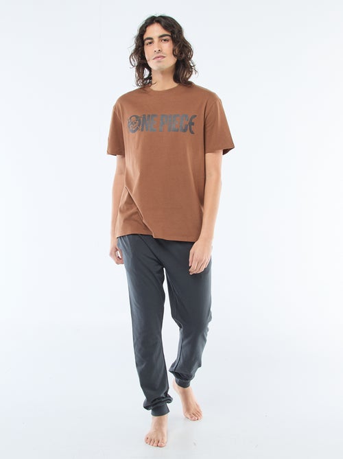 Lange pyjamaset 'One piece' - 2-delig - Kiabi