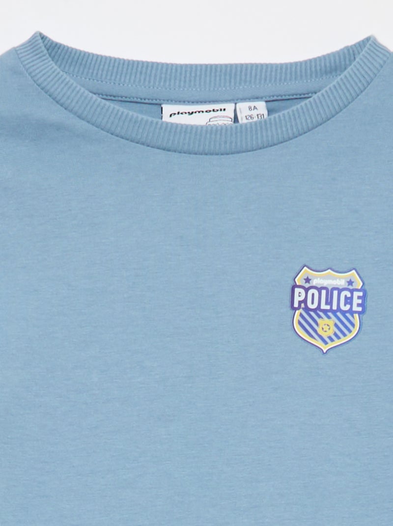Lange pyjamaset 'Playmobil' - 2-delig Blauw - Kiabi