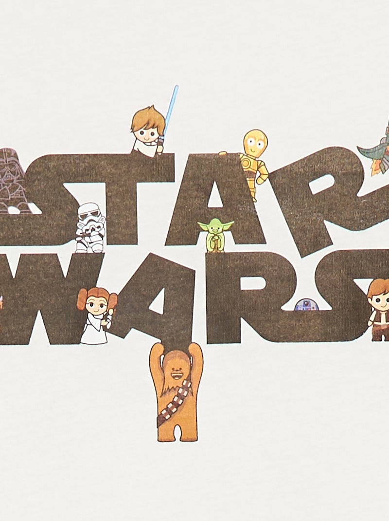 Lange pyjamaset 'Star Wars' - 2-delig Wit - Kiabi
