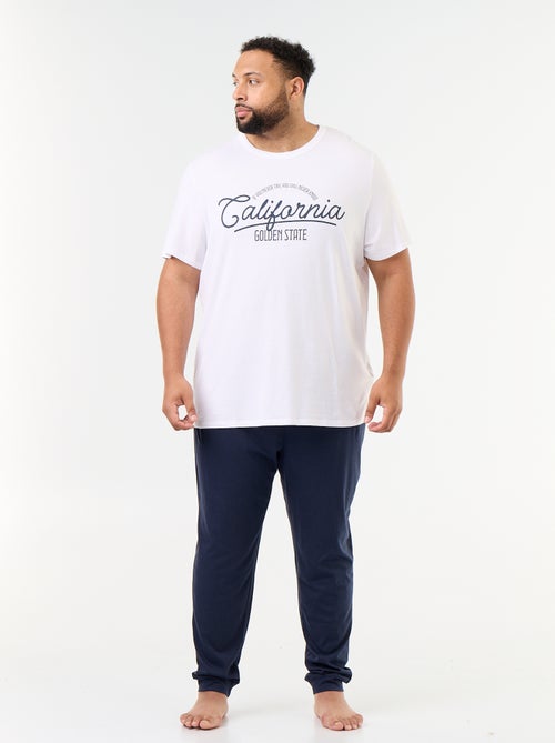 Lange pyjamaset T-shirt en broek - 2-delig - Kiabi