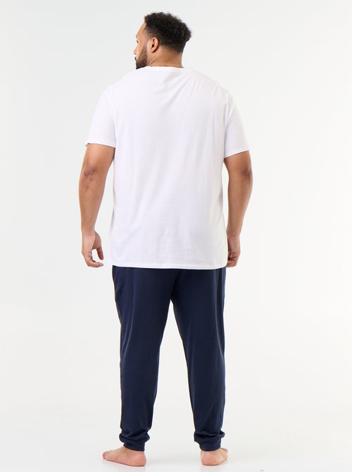 Lange pyjamaset T-shirt en broek - 2-delig - Kiabi