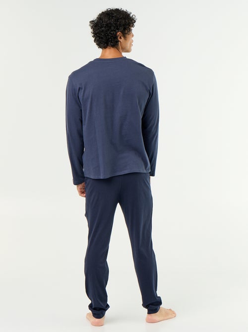 Lange pyjamaset van jersey - 2-delig - Kiabi