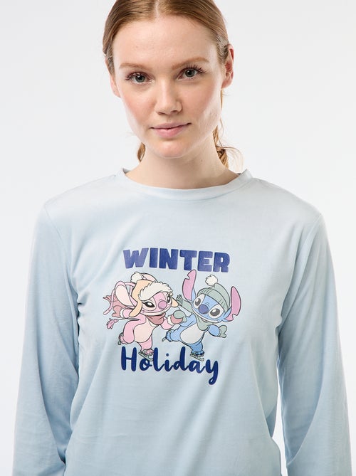 Lange pyjamaset van velours 'Stitch' 'Disney' - 2-delig - Kiabi Lange pyjamaset van velours 'Stitch' 'Disney' - 2-delig - Kiabi