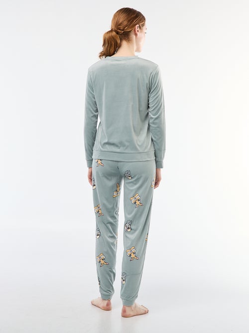 Lange pyjamaset van velours 'Stitch' 'Disney' - 2-delig - Kiabi Lange pyjamaset van velours 'Stitch' 'Disney' - 2-delig - Kiabi